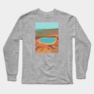 Grand Prismatic Spring, Yellowstone National Park, Wyoming Long Sleeve T-Shirt